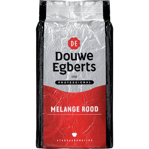 Koffie Douwe Egberts standaardmaling Melange Rood 1kg