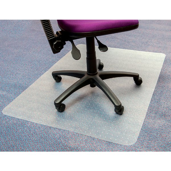 Stoelmat Floortex PVC 120x90cm voor zachte vloeren