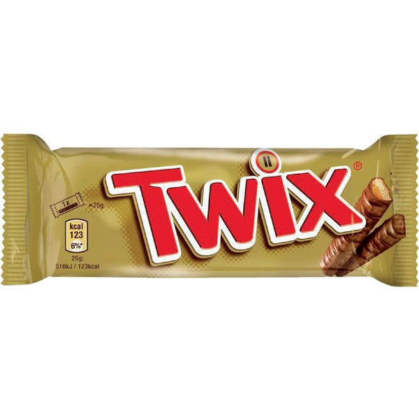 Snoep Twix reep 25x50 gram