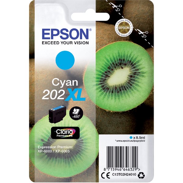 Inktcartridge Epson 202XL T02H24 blauw