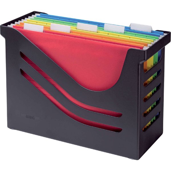 Hangmappenbox Djois Re-Solution + 5 hangmappen zwart