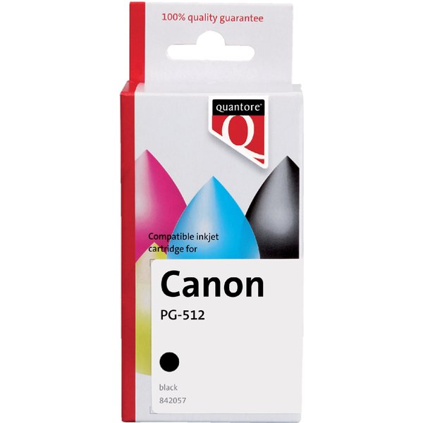 Inktcartridge Quantore alternatief tbv Canon PG-512 zwart