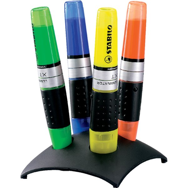 Markeerstift STABILO Luminator 71/04 assorti deskset à 4 stuks