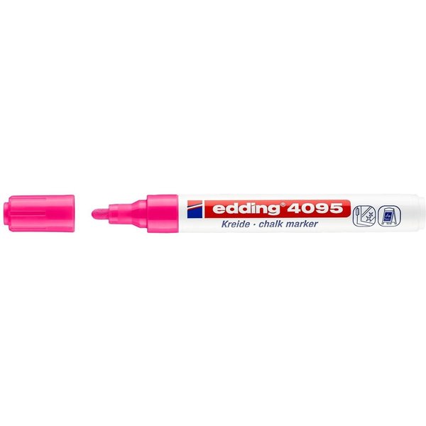 Krijtstift edding 4095 rond 2-3mm neon roze