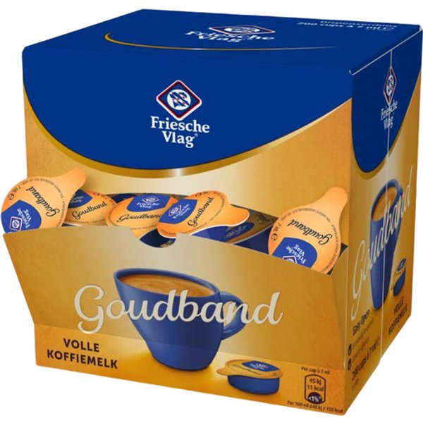 Koffiemelk Friesche Vlag goudband 7 ml 200 cups
