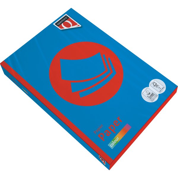 Kopieerpapier Quantore Colour A4 80gr diepblauw 500 vel