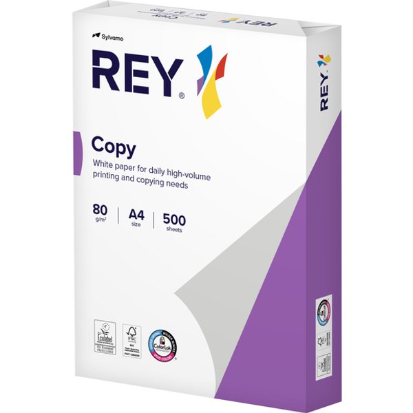 Kopieerpapier Rey Copy A4 80gr wit 500 vel