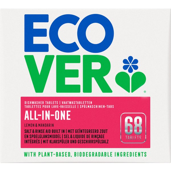 Vaatwastabletten Ecover All In One 68 stuks