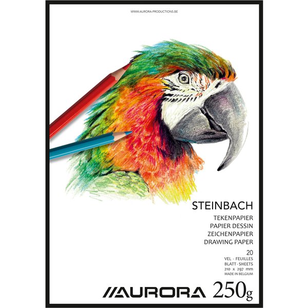 Tekenblok Aurora A4 20 vel 250 gram Steinbach papier