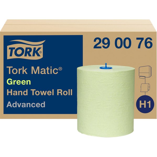 Handdoekrol Tork H1 Matic Advanced 2-laags 150m groen 290076