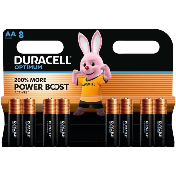 Batterij Duracell Optimum 8x AA