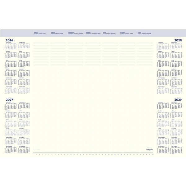 Onderlegblok 2027 Brepols Office Mate 7dagen/1pagina 41.2x59cm