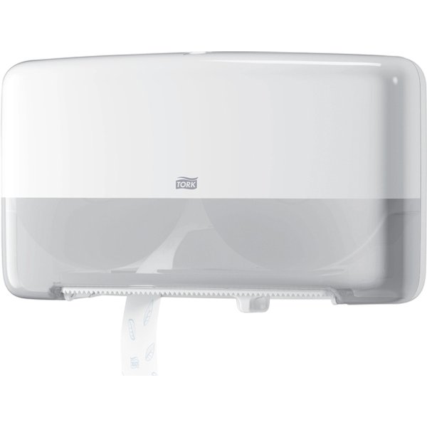 Toiletpapierdispenser Tork T2 Elevation jumbo klein duo wit 555500