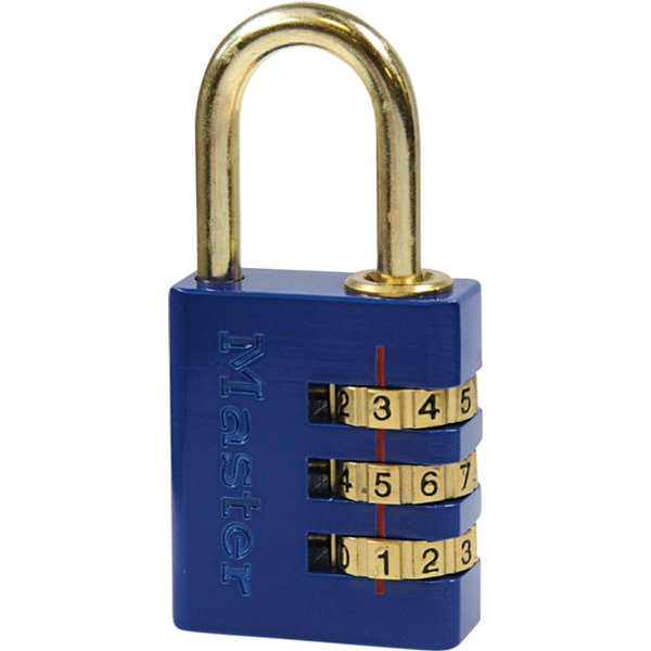 Hangslot MasterLock combinatieslot messing 30mm