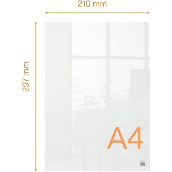 Notitiebord Nobo transparant acryl A4