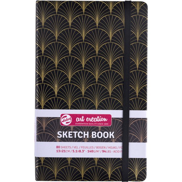 Schetsboek Talens Art Creation 80 vel 140gr 130x210mm art deco