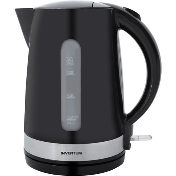 Waterkoker Inventum 1.7liter zwart met rvs