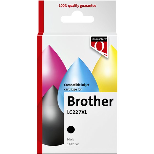 Inktcartridge Quantore alternatief tbv Brother LC227XL zwart