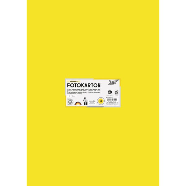 Fotokarton Folia 2-zijdig 50x70cm 300gr nr14 zonnegeel