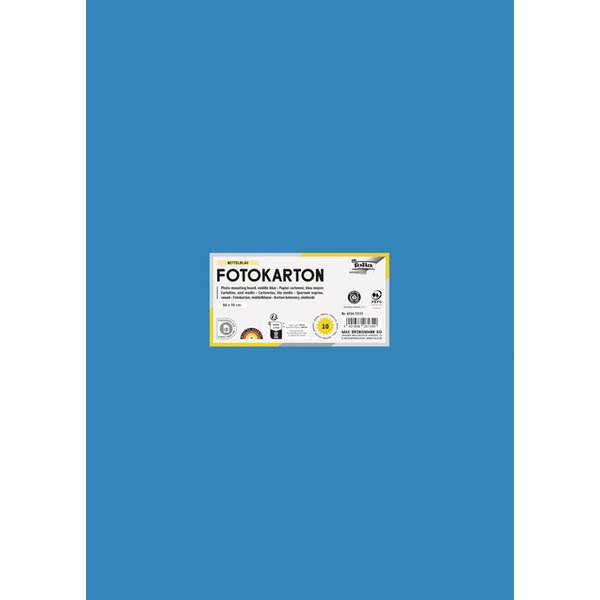 Fotokarton Folia 2-zijdig 50x70cm 300gr nr34 middenblauw