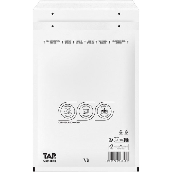 Envelop TAP Comebag luchtkussen nr17 250x350mm 100 stuks