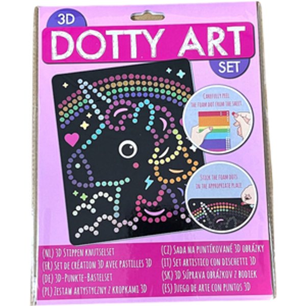 Knutselset 3D Dotty art assorti
