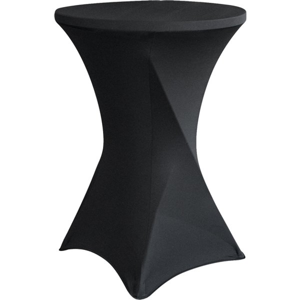 Tafelrok BRASQ voor statafel 80cm zwart
