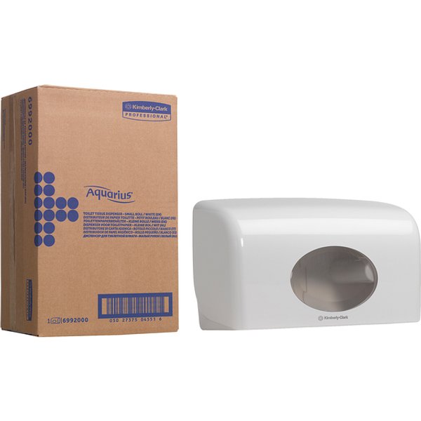 Toiletpapierdispenser Kimberly Clark Aquarius duo wit 6992