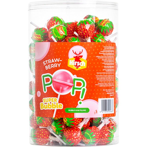 Lolly Hirsch super bubble strawberry 100x17 gram