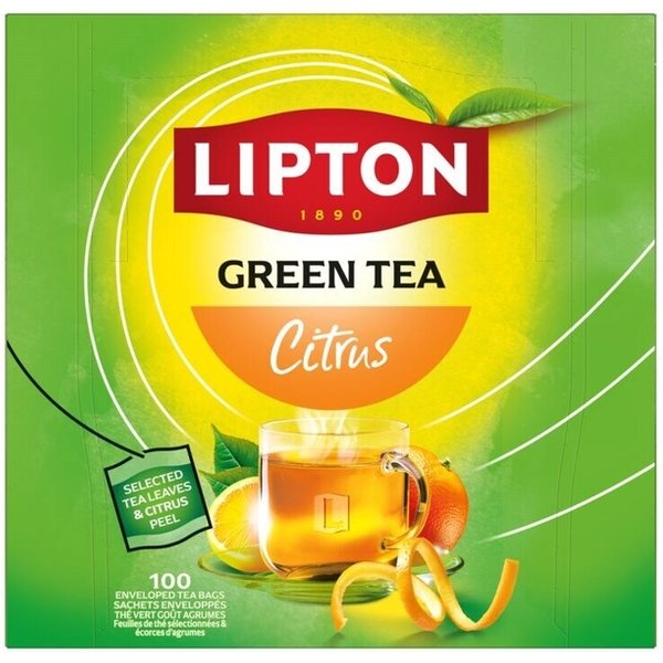 Thee Lipton Balance green tea citrus 100x1.5gr