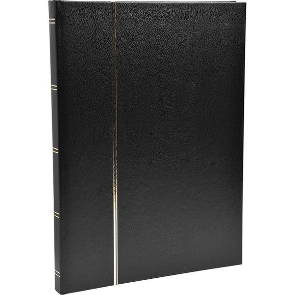 Postzegelalbum Exacompta 22.5x30.5cm 48 zwarte pagina's zwart