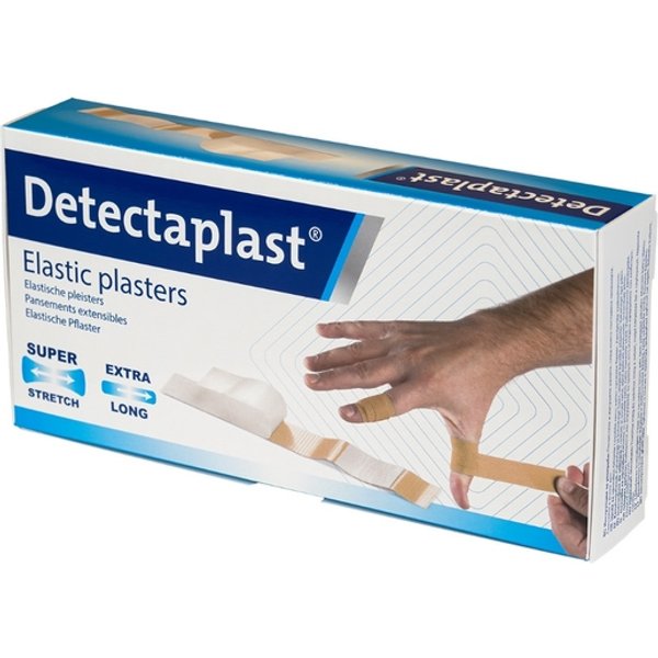 Elastische pleisters bruin Detectaplast 180x20mm 100 stuks