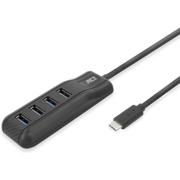 Hub ACT USB-C 3.0 4 poorts USB-A