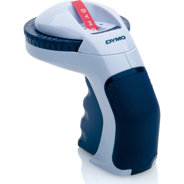 Lettertang Dymo Omega embossing blauw