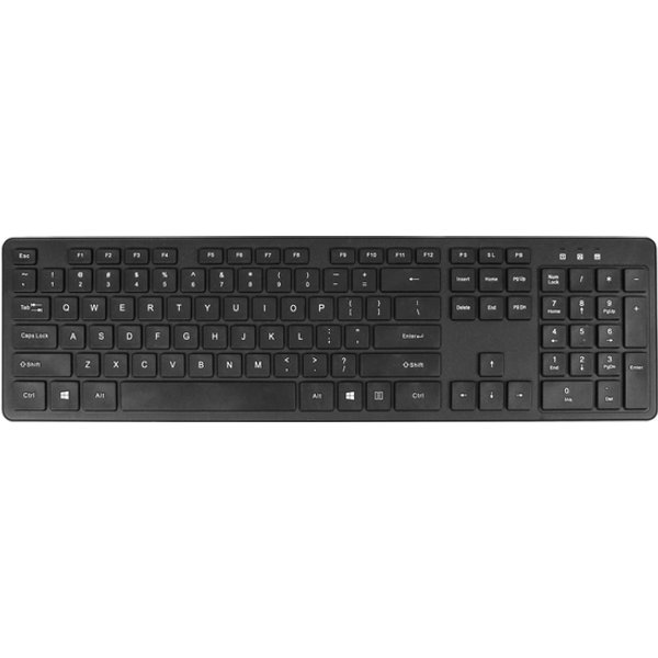 Toetsenbord Quantore QWERTY draadloos USB-A adapter zwart