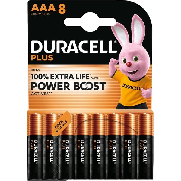 Batterij Duracell Plus Powerboost 8x AAA