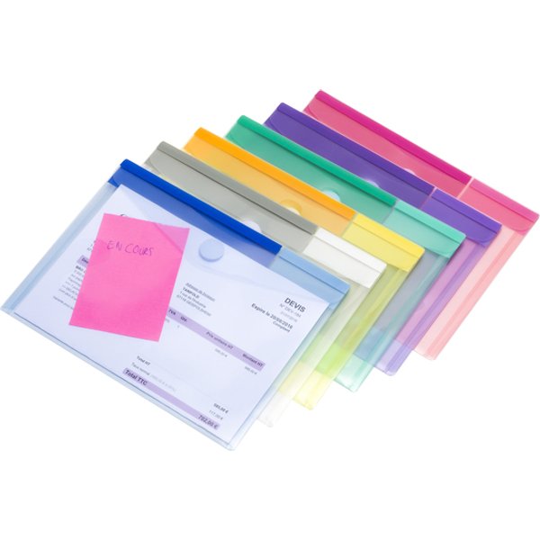 Enveloptas Djois Color Collection A5 horizontaal assorti