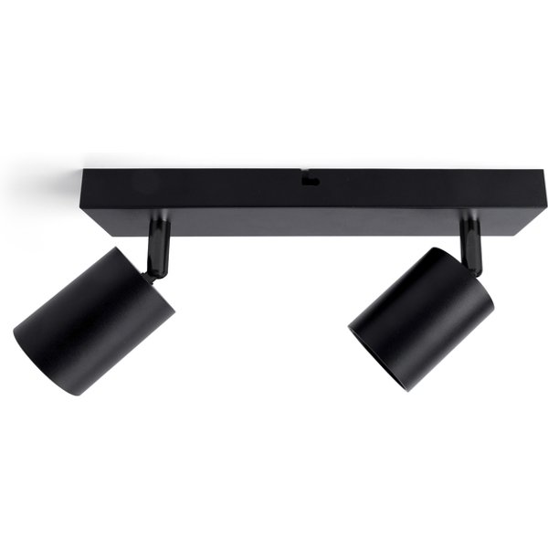 Plafondspot Integral Siena 2 spot IP20 GU10 zwart