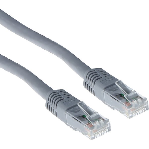 Kabel ACT U/UTP CAT6 patchkabel RJ45 Grijs 10 meter