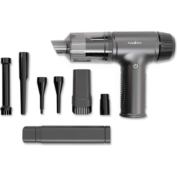 Handstofzuiger / luchtblazer Nedis 90W oplaadbaar zwart