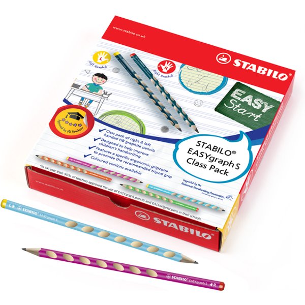 Potlood STABILO Easygraph S assorti 325 HB classpack à 48 stuks