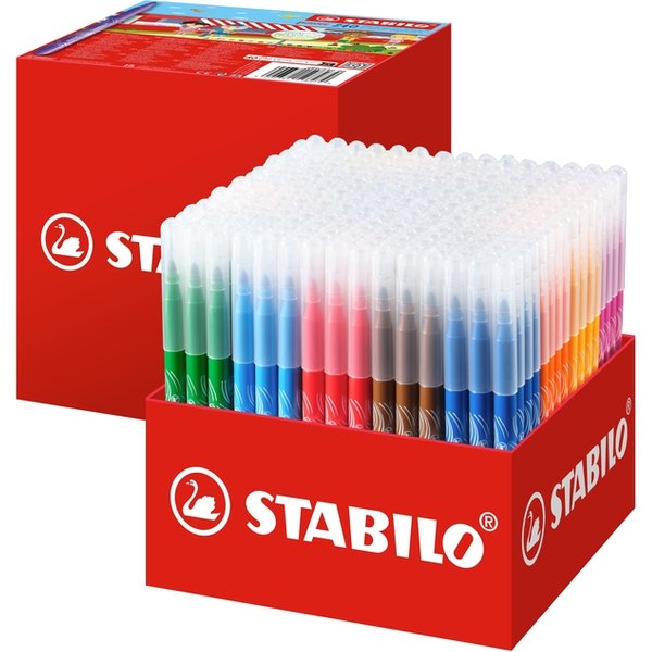 Viltstift STABILO power 280 medium assorti classpack à 240 stuks