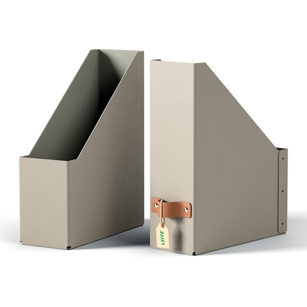Tijdschriftencassette Leitz Puro set van 2 beige
