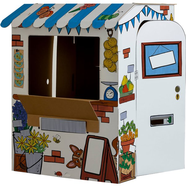 Kartonnen Marktkraam XL Bankers Box Play inkleurbaar