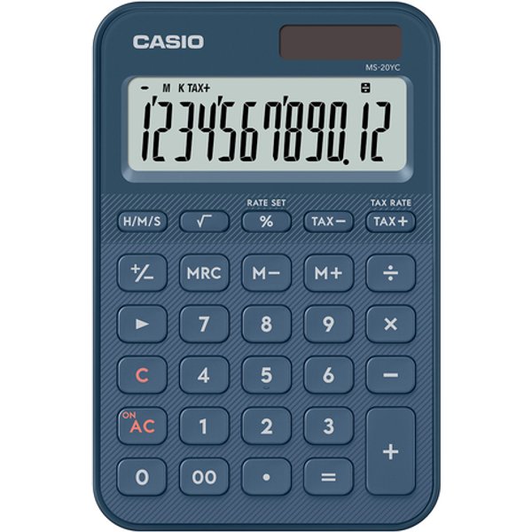 Rekenmachine Casio MS-20YC-NY blauw