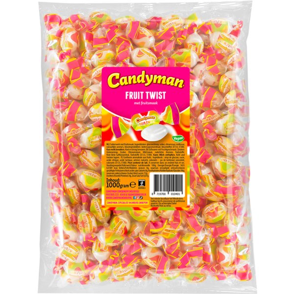 Zuurtje Candyman fruit twist zak 1 kilogram