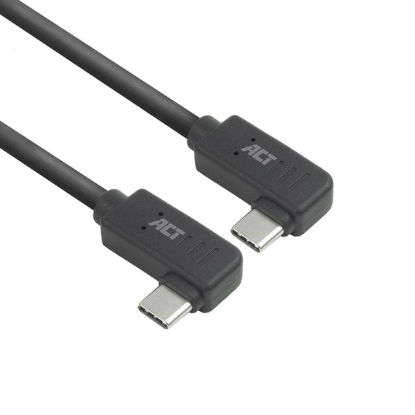 Kabel ACT USB-C hoek links/rechts 10Gbps 2m