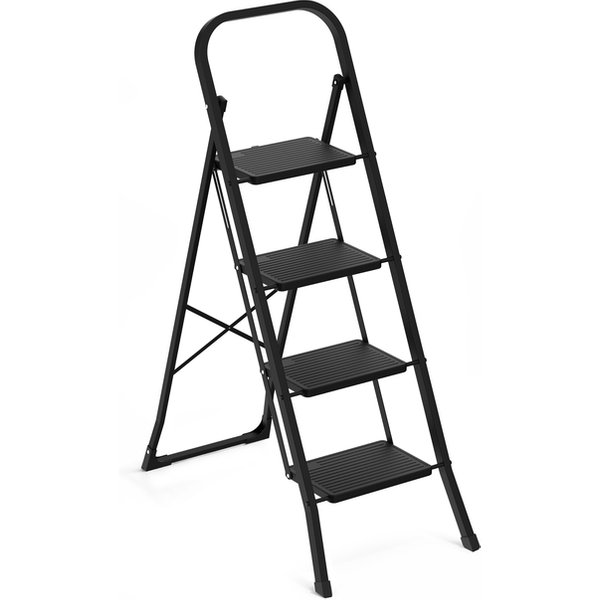 Huishoudtrap BRASQ 4 treden SLM400 zwart