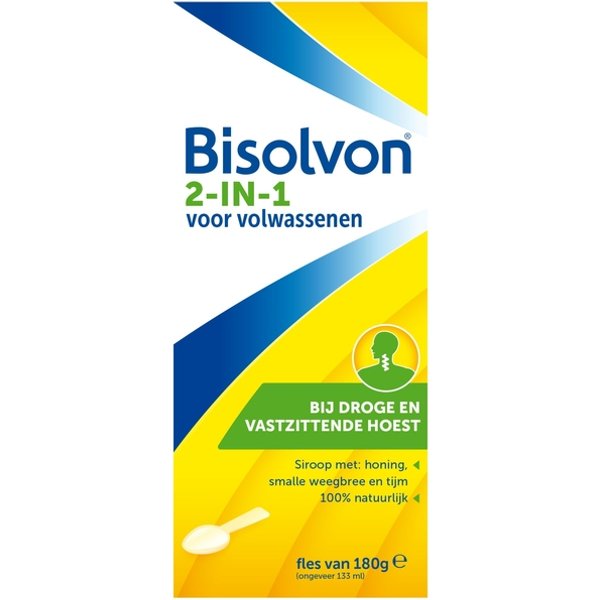 Hoestdrank Bisolvon 2-in-1 volwassenen 133ml