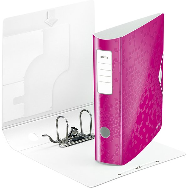 Leitz Ordner 1106 Active WOW DIN A4 Rugbreedte: 82 mm Roze (metallic) 2 beugels 1106-00-23